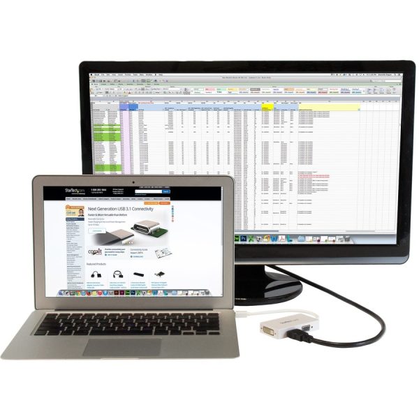 StarTech.com Travel A/V adapter: 3-in-1 Mini DisplayPort to VGA DVI or HDMI converter - white - Image 5