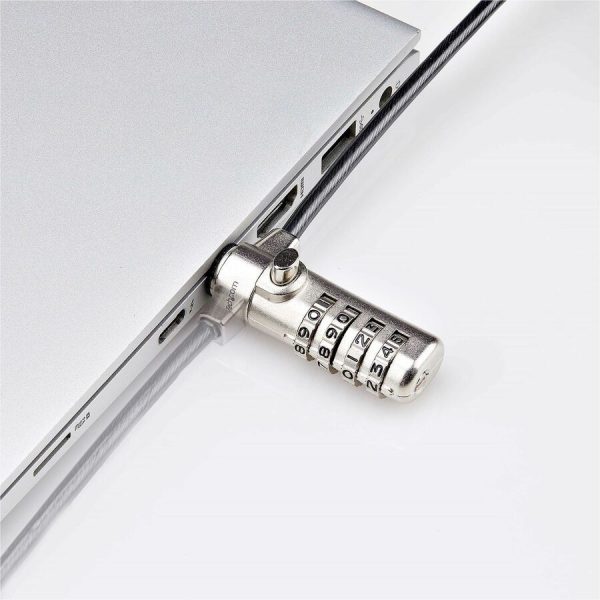 StarTech.com Slim Lock K-Slot Compatible, 6.6ft (2m) Combination Locking Cable, Desk Anti-Theft Security For Laptop/Notebook Computer - Image 6