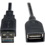 Eaton Tripp Lite Series Universal Reversible USB 2.0 Extension Cable (Reversible A to A M/F), 1 ft. (0.31 m)