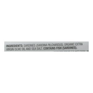 Wild Planet Wild Sardines - Skinless Boneless Fillets in Olive Oil - Case of 12 - 4.25 oz
