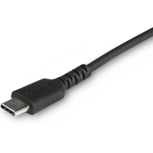 StarTech.com 3 foot/1m Durable Black USB-C to Lightning Cable, Rugged Heavy Duty Charging/Sync Cable for Apple iPhone/iPad MFi Certified - Image 2