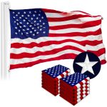 USA American Flag 6x10FT 10-Pack Embroidered Nylon By G128