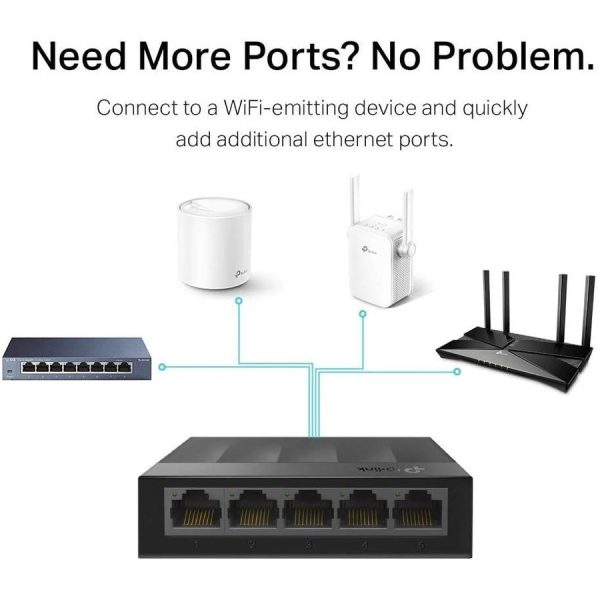 TP-Link LS1005G - Litewave 5 Port Gigabit Ethernet Switch - Image 6