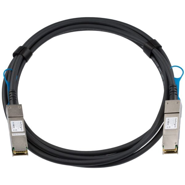 StarTech.com 3m QSFP+ to QSFP+ Direct Attach Cable for Juniper QFX-QSFP-DAC-3M 40GbE QSFP+ Copper DAC 40Gbps Passive Twinax - Image 2