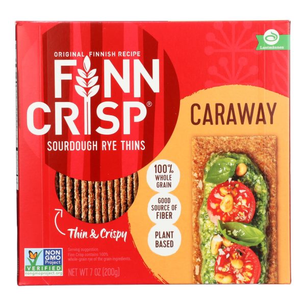 Finn Crisp Crispbread - Caraway - 7 oz - case of 9 - Image 3