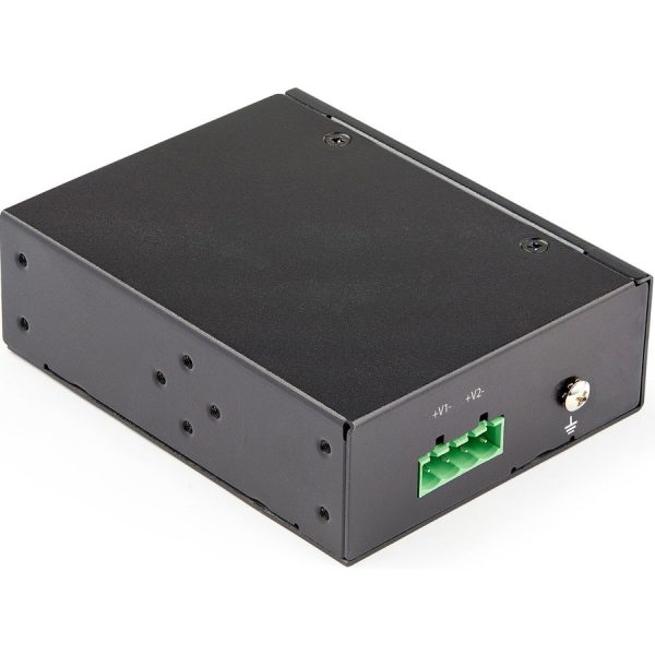 StarTech.com Industrial Gigabit Ethernet PoE Injector 30W 802.3at PoE+ Midspan 48V-56VDC Power Over Ethernet Injector Adapter -40C to +75C - Image 2