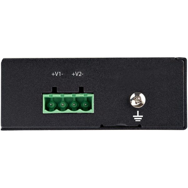 StarTech.com Industrial Gigabit Ethernet PoE Injector 30W 802.3at PoE+ Midspan 48V-56VDC Power Over Ethernet Injector Adapter -40C to +75C - Image 4