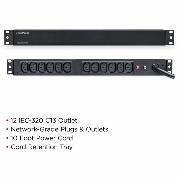 CyberPower PDU20BHVT12R 200 - 230 VAC 20A Basic PDU - Image 2