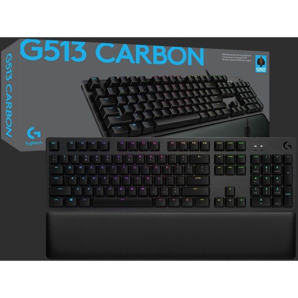 Logitech G513 CARBON LIGHTSYNC RGB Mechanical Gaming Keyboard with GX Brown switches (Tactile) - Image 8
