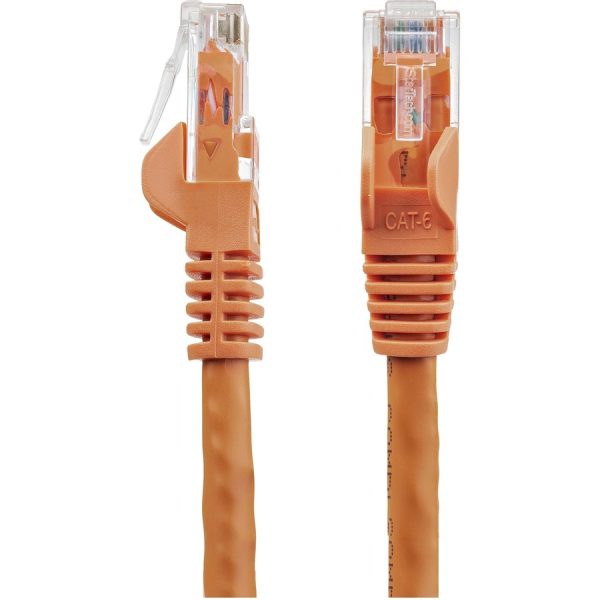 StarTech.com 5ft CAT6 Ethernet Cable - Orange Snagless Gigabit - 100W PoE UTP 650MHz Category 6 Patch Cord UL Certified Wiring/TIA - Image 3