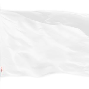 G128 Solid White Color DIY Flag | 2x3 Ft | LiteWeave Pro Series Printed 150D Polyester | Indoor/Outdoor, Vibrant Colors, Brass Grommets, Thicker and More Durable Than 100D 75D Polyester