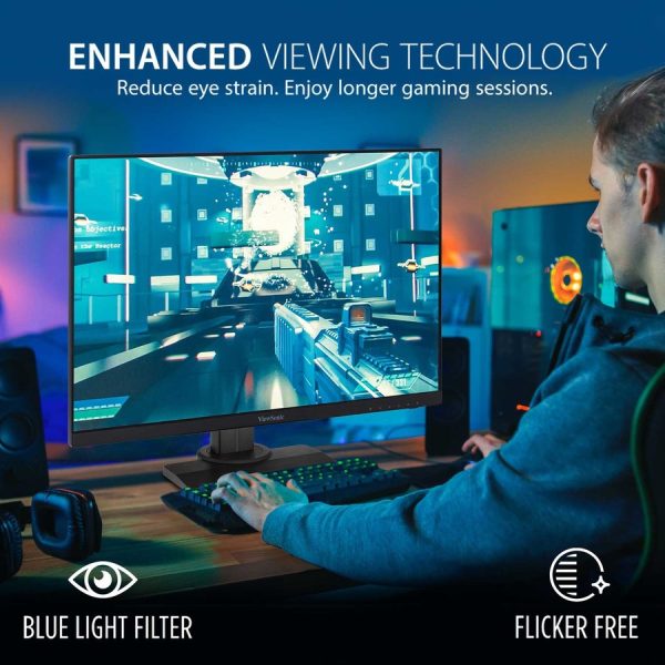 ViewSonic XG2431 24 Inch 1080p 0.5ms 240Hz Gaming Monitor with FreeSync Premium, Advanced Ergonomics, Eye Care, HDR400 - Image 4