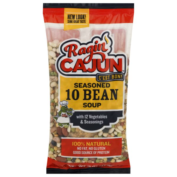 Ragin' Cajun - Soup Mix Ten Bean Seasn - Case of 12-16 OZ - Image 2