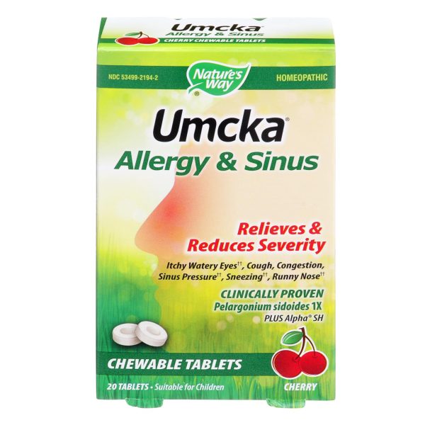Nature's Way - Umcka Allergy & Sinus - 1 Each - 20 TAB - Image 2
