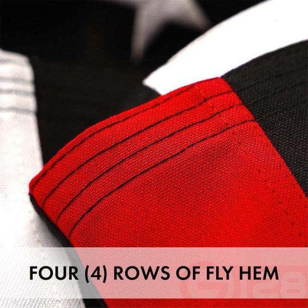 Thin Red Line Flag 3x5 Ft 3-Pack Embroidered Spun Polyester By G128 - Image 4