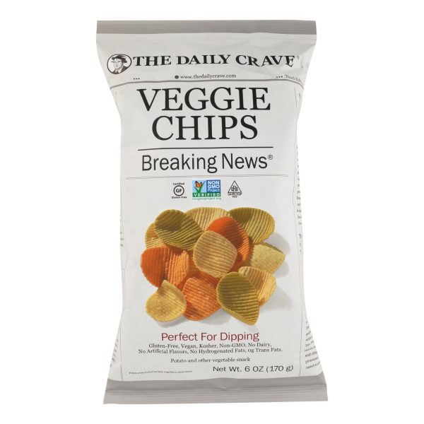 The Daily Crave Veggie Chips - Perfect For Dipping - Case of 8 - 6 oz - Image 3
