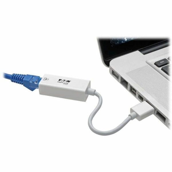Eaton Tripp Lite Series USB 3.0 to Gigabit Ethernet NIC Network Adapter - 10/100/1000 Mbps, White - Image 2