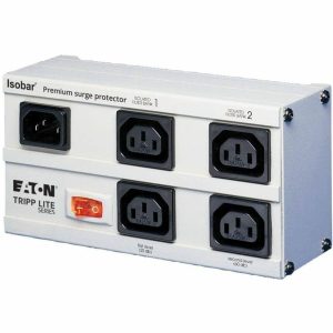 Eaton Tripp Lite Series Isobar 4-Outlet 230V Surge Protector, Detachable 6 ft. (1.83 m) Cord, 680 Joules, Metal Housing