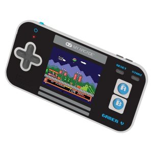 My Arcade DGUN-3919 Gamer V Classic 220-in-1 Handheld Game System (Black/Blue)