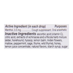 Ricola - Cough Drop Ech Honey Lemon - Case of 6-45 CT