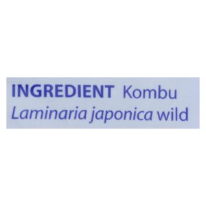 Eden Foods Kombu - Sea Vegetable - Wild Hand Harvested - 2.1 oz - Case of 6