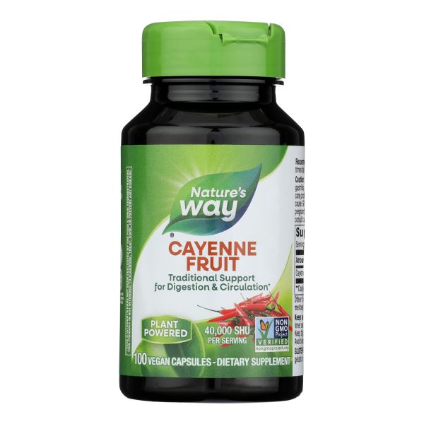 Nature's Way - Cayenne and Pepper - 450 mg - 100 Capsules - Image 2