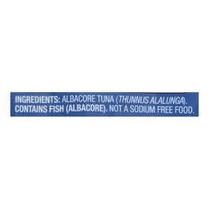 Wild Planet Wild Albacore Tuna With No Salt  - Case of 24 - 3 OZ