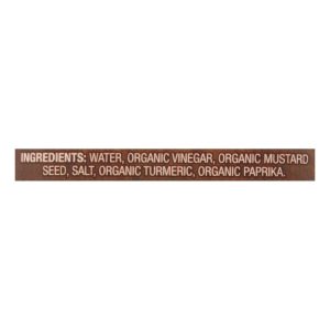 Organic Ville Organic Yellow - Mustard - Case of 12 - 12 oz.