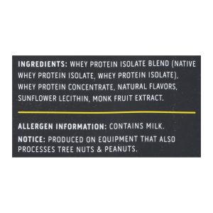 Ascent Native Fuel Whey Protein Powder Blend Vanilla Bean - Case of 15 - 1.09 OZ