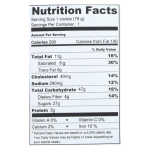 Wow Baking Cookie - Oregon Oatmeal - Case of 12 - 2.75 oz.