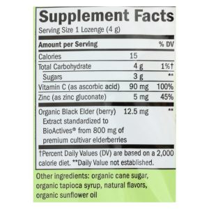 Nature's Way Sambucus Mint Flavored Zinc Lozenges  - 1 Each - 24 CT