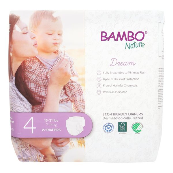 Bambo Nature - Diaper Size 4 - Case of 6-27 CT - Image 2