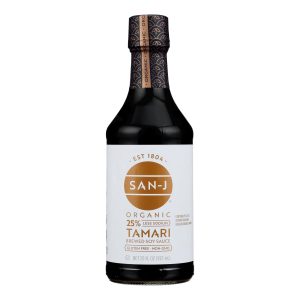 San - J Tamari Soy Sauce - Case of 6 - 20 Fl oz.