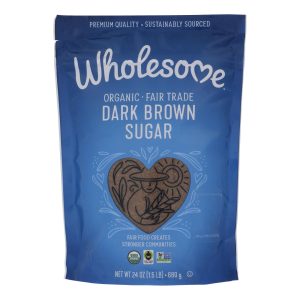 Wholesome Sweeteners Sugar - Organic - Dark Brown - 24 oz - case of 6