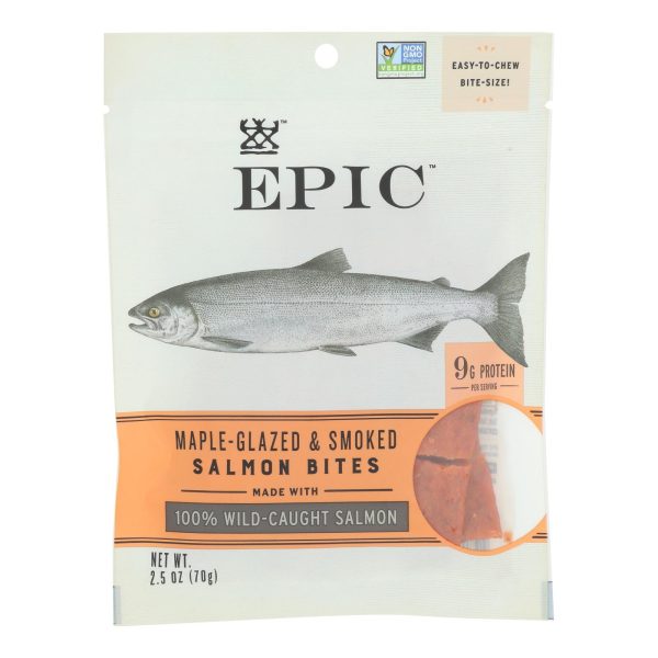 Epic - Jerky Bites - Salmon Maple Dill - Case of 8 - 2.5 oz. - Image 2