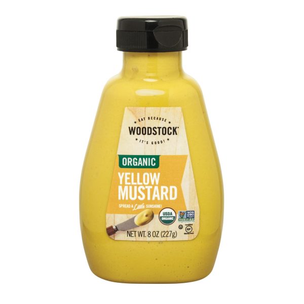 Woodstock Organic Yellow Mustard - Case of 12 - 8 OZ - Image 2