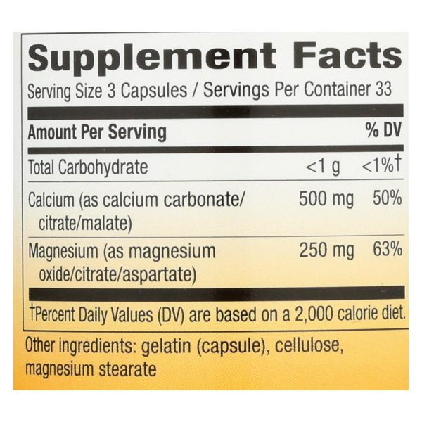 Nature's Way - Calcium and Magnesium - Mineral Complex - 100 Capsules