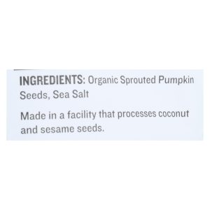 Go Raw Sprouted Seeds, Pumpkin With Celtic Sea Salt  - Case of 6 - 14 OZ