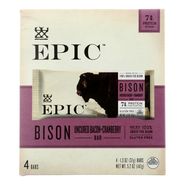 Epic - Bar Bison Uncrd Bcn Crbry - Case of 8-5.2 OZ - Image 3