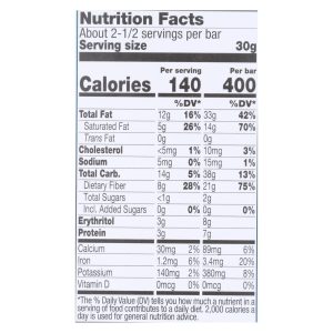 Lilys - Bar Chocolate 40% Hazelnut - Case of 12-2.8 OZ