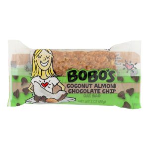 Bobo's Oat Bars - All Natural - Gluten Free - Chocolate Almond - 3 oz Bars - Case of 12
