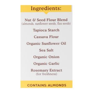 Simple Mills Fine Ground Sea Salt Almond Flour Crackers - Case of 6 - 4.25 oz.