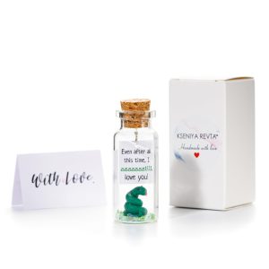 Anniversary Present for Her & Him Valentines Day Romantic Gift to Boyfriend Girlfriend Message I Love You Gifts Wife Husband (Snake I Sssssstill Love You Gift Bottle)