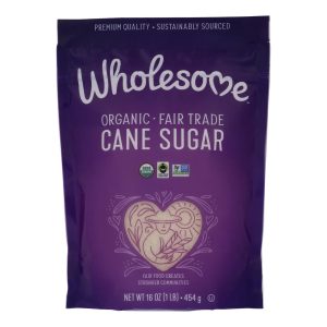 Wholesome Sweeteners Sugar - Organic - Milled - Unrefined - Case of 12 lbs