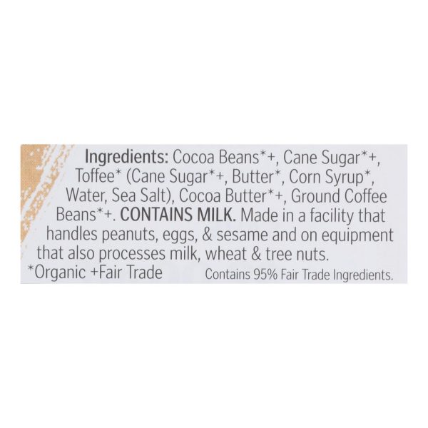 Theo Chocolate - Bar Coffee Toffee 70% - Case of 12 - 3 OZ - Image 3