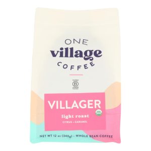 One Village Coffee - Coffee Villager Medium Whole Bean - Case of 6-12 OZ