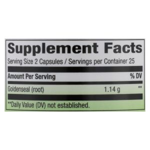 Nature's Way - Goldenseal Root - 50 Capsules