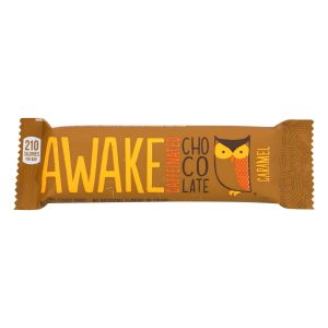 Awake Chocolate - Bar Caffine Chocolate Caramel - Case of 12-1.55 OZ