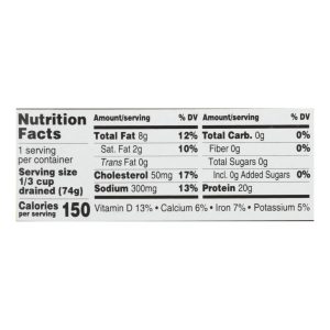 Season Brand Sardines - Skinless and Boneless - in Water - Salt Added - 3.75 oz - case of 12