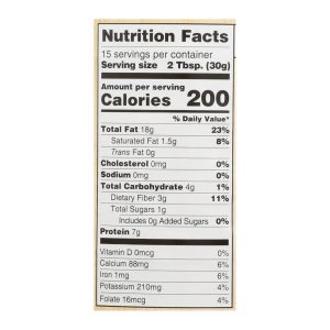 Woodstock Unsalted Non-GMO Smooth Lightly Toasted Almond Butter - Case of 12 - 16 OZ